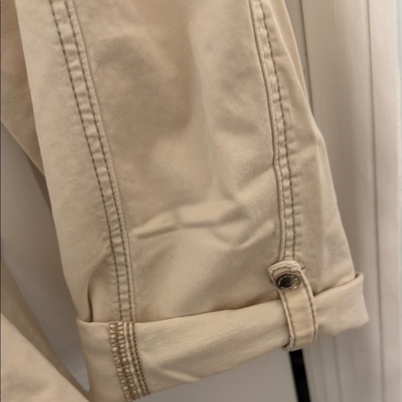 White House black market cream Pants the straight crop - Picture 2 of 8